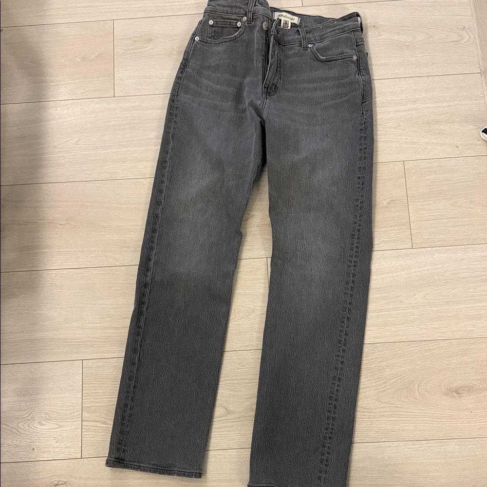 Madewell Black Straight-Leg Jeans